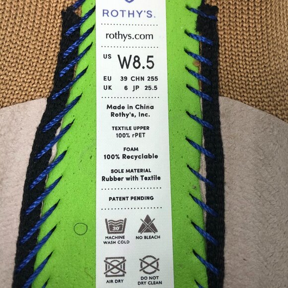 Rothy's Camel Captoe The Point Flats Shoes Size 8.5 - Picture 13 of 13